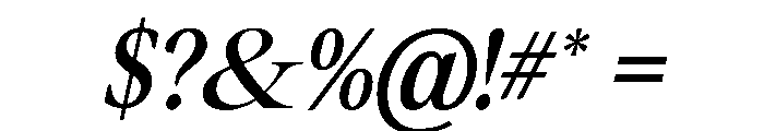Murisa Roksana Italic Font OTHER CHARS