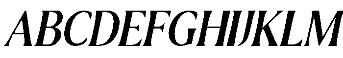 Murisa Roksana Italic Font UPPERCASE