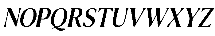 Murisa Roksana Italic Font UPPERCASE