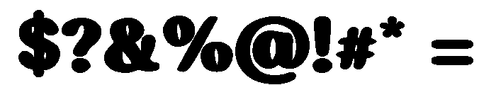 Murisa Steven Heavy Font OTHER CHARS