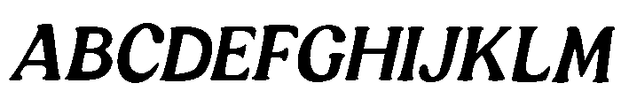 Murisa Steven Italic Font UPPERCASE