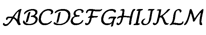 Murisa Vandehaere Italic Font UPPERCASE