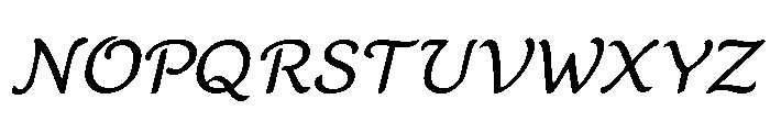 Murisa Vandehaere Italic Font UPPERCASE