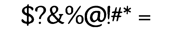 Murisa Vandehaere Regular Font OTHER CHARS