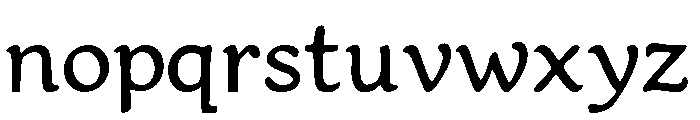 Murisa Vandehaere Regular Font LOWERCASE