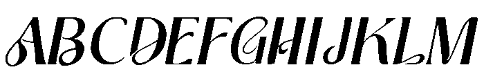 Murisa Yokata Italic Font UPPERCASE