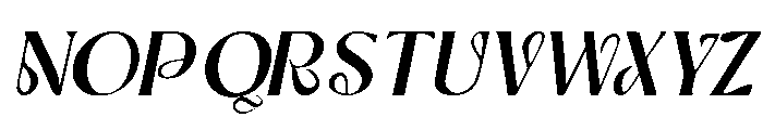 Murisa Yokata Italic Font UPPERCASE
