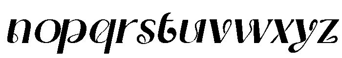 Murisa Yokata Italic Font LOWERCASE