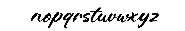 Mushor Niagre Regular Font LOWERCASE