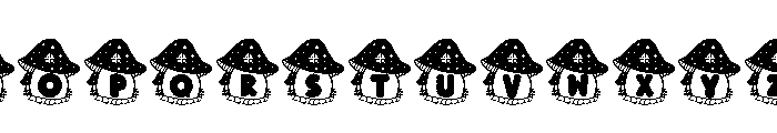 Mushroom Christmas Font UPPERCASE