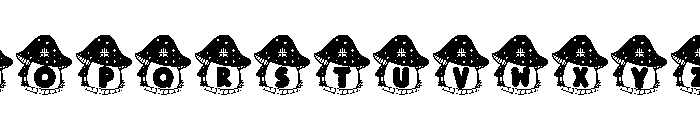 Mushroom Christmas Font LOWERCASE