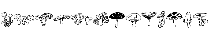 Mushroom Doodles FONT