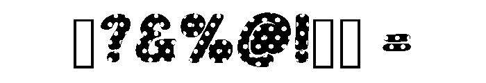 Mushroom Pulkadot Regular Font OTHER CHARS