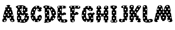 Mushroom Pulkadot Regular Font UPPERCASE