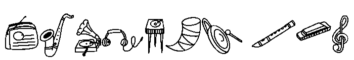 Musical Doodle Font OTHER CHARS