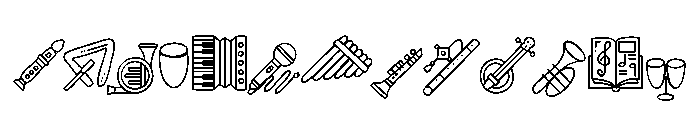 Musical Doodle Font LOWERCASE