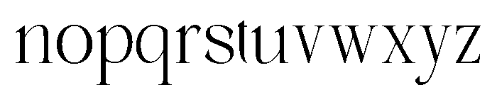 Musline-Regular Font LOWERCASE