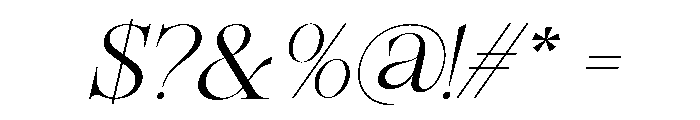 Mustinya Italic Font OTHER CHARS
