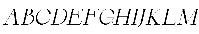 Mustinya Italic Font UPPERCASE