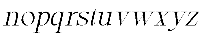 Mustinya Italic Font LOWERCASE