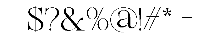 Mustinya Regular Font OTHER CHARS