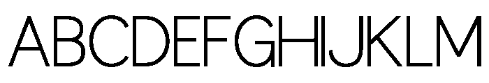 Mustlow Light Font UPPERCASE
