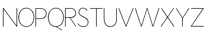 Mustlow Thin Font LOWERCASE