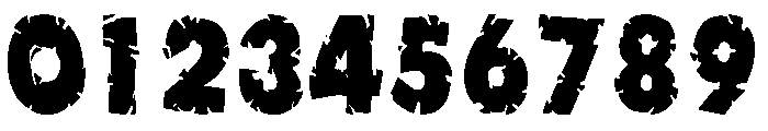 Mutant Ninja Font OTHER CHARS