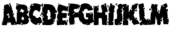 Mutant Ninja Font UPPERCASE