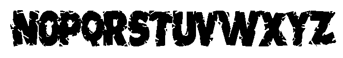 Mutant Ninja Font LOWERCASE