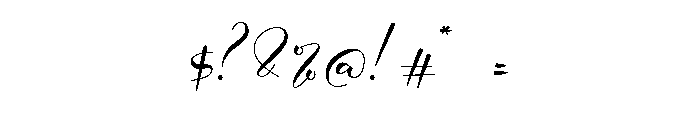 Muthia Sari Regular Font OTHER CHARS