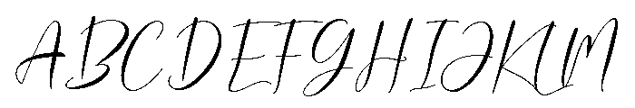Muthia Sari Regular Font UPPERCASE