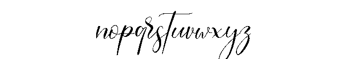 Muthia Sari Regular Font LOWERCASE