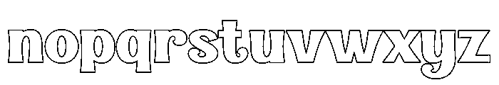 Muviora Outline Regular Font LOWERCASE