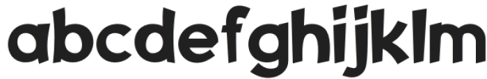 MUHERA Regular otf (400) Font LOWERCASE