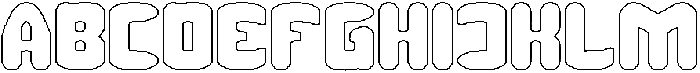 MUSIC THING-Hollow otf (100) Font UPPERCASE