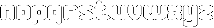 MUSIC THING-Hollow otf (100) Font LOWERCASE