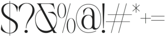 MUSTY SERIF Thin otf (100) Font OTHER CHARS