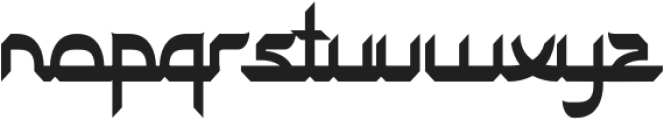 Mubarak-Regular otf (400) Font LOWERCASE