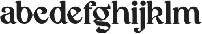 Muchly otf (400) Font LOWERCASE