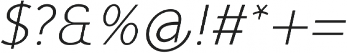 Mucho Sans Light Italic otf (300) Font OTHER CHARS