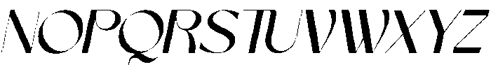 Mucks Oblique otf (400) Font UPPERCASE