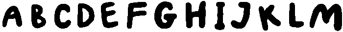 Muddle Regular otf (400) Font UPPERCASE