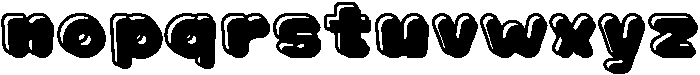Muffin Soda Outline Shadow otf (400) Font LOWERCASE
