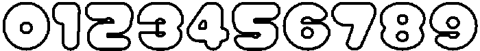 Muffin Soda Outline otf (400) Font OTHER CHARS