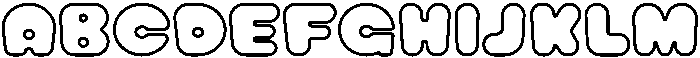 Muffin Soda Outline otf (400) Font UPPERCASE