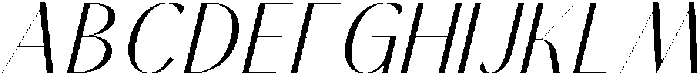 Mugia Italic Italic otf (400) Font UPPERCASE