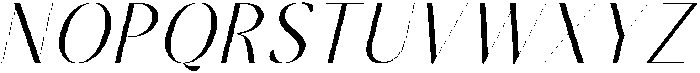 Mugia Italic Italic otf (400) Font UPPERCASE