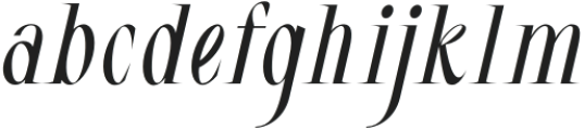 Mugiyako-Oblique otf (400) Font LOWERCASE