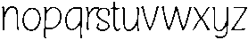 Mugohi ttf (400) Font LOWERCASE